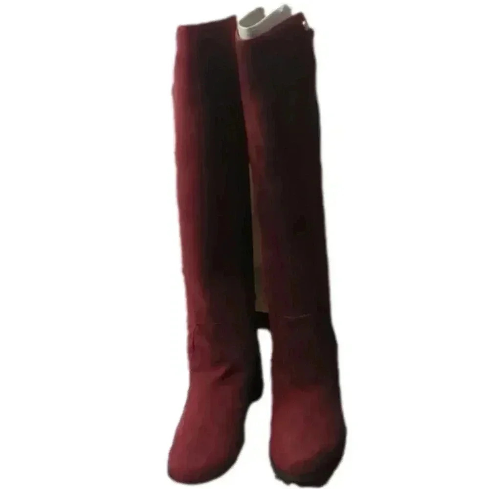 Marc Fischer dark red suede incept women's boots
